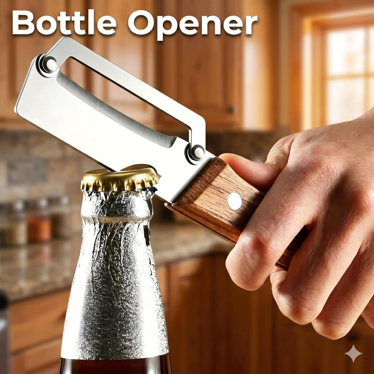 🥇5-in-1 Multi-Use Premium Stainless Steel Peeler – Peeler + Slicer + Bottle Opener