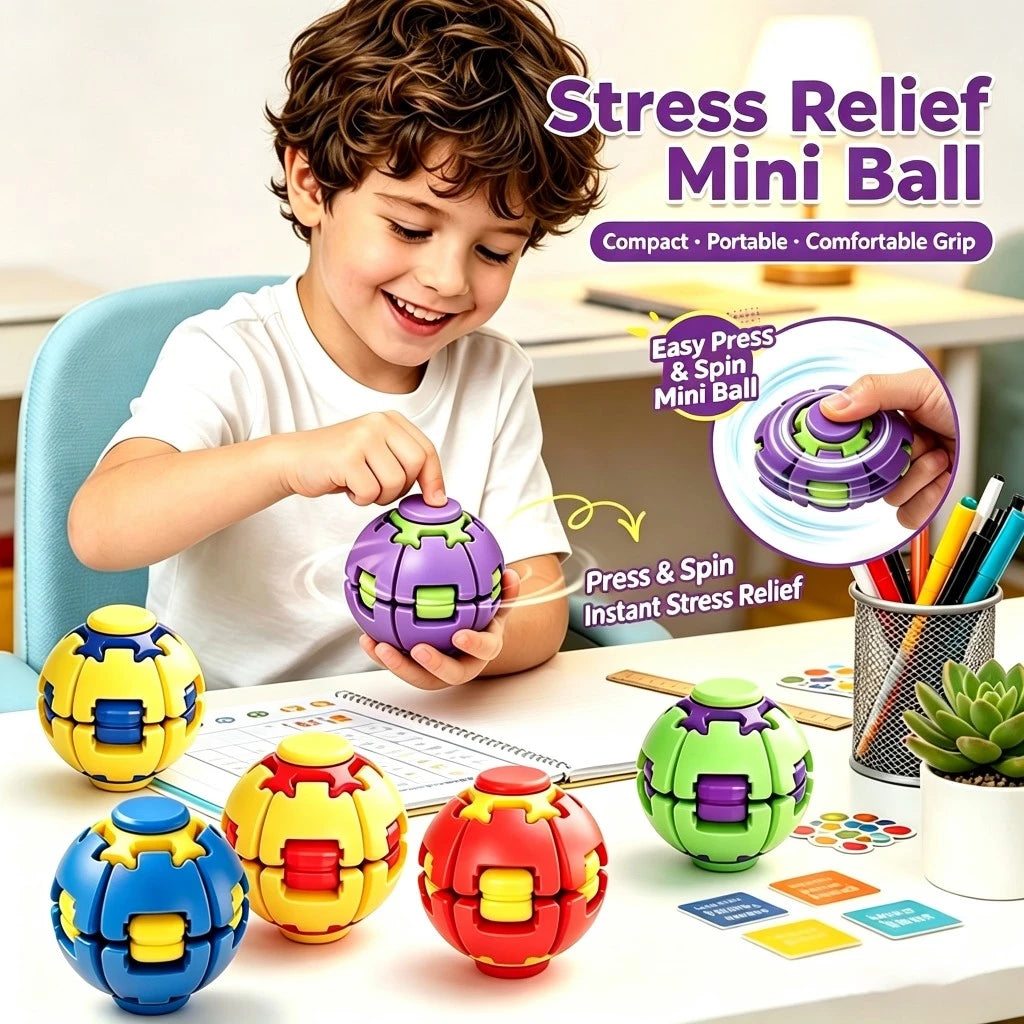 Press-to-Spin Stress Ball (Buy 1 Get 1 FREE)